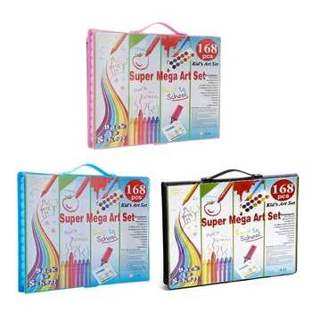 Colorir materiais de Arte para Adultos Adolescente Iniciante, 168Pcs Arte Kits de Desenho de Suprimentos HXBE