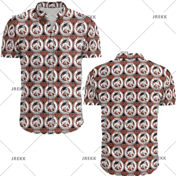 Floral Abacate Folha de Palmeira Shirts para os Homens Roupas Personalizadas de Impressão 3D Havaí Praia Camisa y2k Superior 90 Roupas Vintage Lapela Blusa