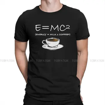 Física Matemática Energia Piada Ciência Café Camiseta Para o Masculino E=MC2 Roupas da Moda de T-Shirt 100% Algodão, de Impressão Fofo Presente Criativo