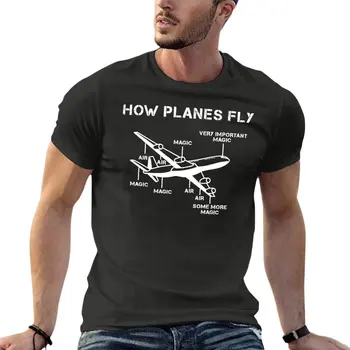 Avião De Engenharia Aeronáutica Piloto Engraçado Oversize T-Shirt De Verão Mens Roupas 100% Algodão Streetwear Tamanho Grande Tops Tee