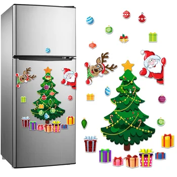 Natal Imãs De Geladeira, Decoração Da Árvore De Natal Magnéticos, Etiquetas De Natal Ímãs Para Geladeira Metal Da Porta Da Garagem