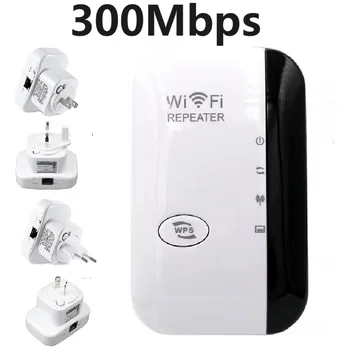 300Mbps Repetidor WIFI Remoto sem Fio Wifi Extender WiFi Amplificador 802.11 N WiFi Booster Repetidor De 2,4 G Wi-Fi Reapeter