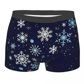 Inverno Brisa Feliz Feliz Natal Cuecas de Algodão Calcinha de roupa íntima para Homens Impressão Shorts Boxer Briefs