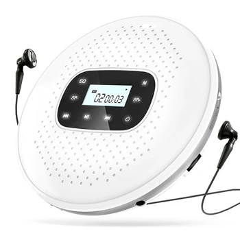 CD portátil Walkman Recarregável Inteligente Tela de Toque Leitor de CD Display Digital de alto-Falante Estéreo Para Estudante