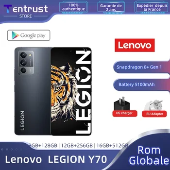 A Lenovo Legião Y70 Jogos de SmartPhone, 6.67 Polegadas 144Hz OLED,Snapdragon 8+ Gen1,50MP Triplo da Câmara,68W Carga NFC