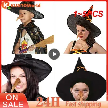 1~5PCS Halloween Bruxa de Nariz Engraçado Vestir de Cosplay Prop Bruxa malvada Nariz Traje Acessório de Vestir o Nariz Para o Halloween