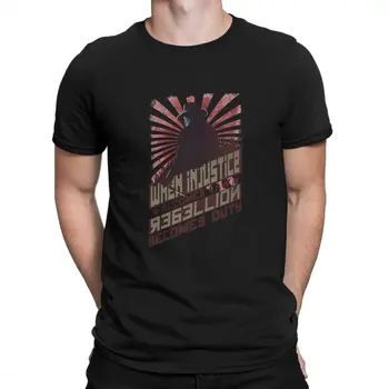 V De Vingança Homem TShirt Rebelião Individualidade T-Shirt Original Streetwear Hipster