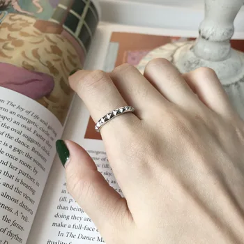 De Aço Inoxidável De Ouro, Cor De Prata Simples Roung Anéis Para As Mulheres De Excelente Qualidade Geométrica Dedo Moda Vintage Novo Em Coreano