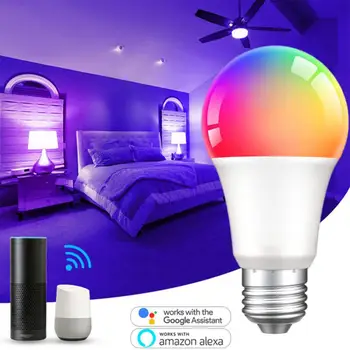 TUYA wi-Fi Smart LED Blub Luz RGBCW Dimmable do Bulbo do Trabalho Com Alexa Inicial do Google 220V 110V Lâmpada LED Lâmpadas