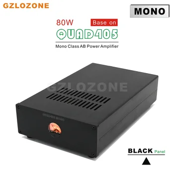 Mono Classe AB QUAD-405 Amplificador de Potência de 80W Base Em QUAD405 Amplificador de Potência Com VU Medidor de Nível de