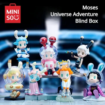 MINISO Cega Caixa de Moisés Universo Aventura Modelo de Mistério Decoração Home Surpresa de Presente de Aniversário para Crianças Brinquedo de Natal