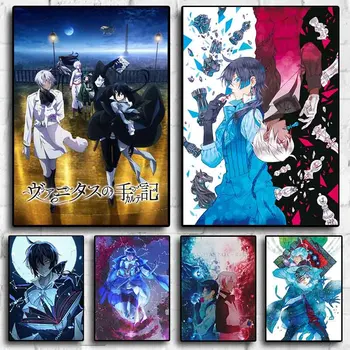 Japonês Clássico Quente de Anime, o estudo de caso de vanitas Série de TV, Sala de Arte de Decoração de Parede de Lona Cartazes Estética quadro Vivo