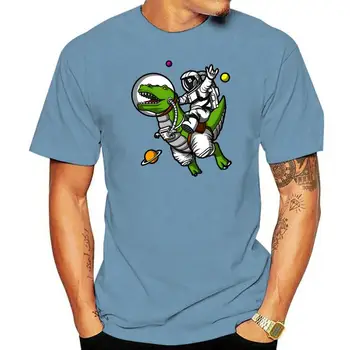 Homens tshirt Esqueleto Pirata Equitação T Rex Dinossauro Espaço Astronauta Cósmica T-Shirt das mulheres T-Shirt tees topo