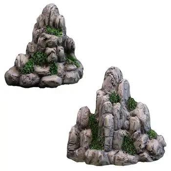 Montanha Ornamento De Resina Rockery Montanha De Mesa E Decorações Do Aquário Vista Montanha Rockery Paisagem Do Aquário Figurine