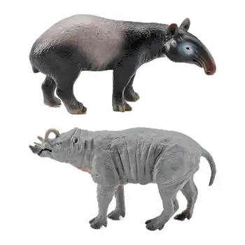 Animais Estatueta De Brinquedos Realistas Selva De Animais Selvagens Brinquedos Plásticos Animais Ameaçados De Extinção Modelos De Bolo Toppers Brinquedo Para Crianças
