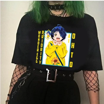 Homens Mulheres T-shirt Tops Kawaii Maravilha Ovo Prioridade Camiseta de Anime e Mangá Camiseta Roupas