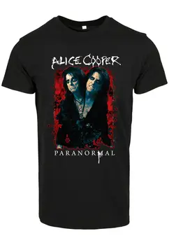 Merchcode Alice Cooper Paranormal Splatter Adulto, Chá Preto, T-Shirt De Música Rock