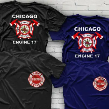 Raras Projeto de Série de TV de Chicago Bombeiro bombeiros T-Shirt Tamanho S-3XL