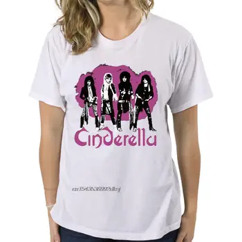 Quente novo da Banda Cinderella T-shirt das Mulheres de Estilo