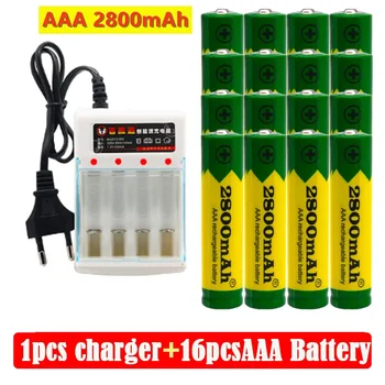 Batterie alcalinas recarregáveis nouveauté AAA de 1,5 V 2800 MAH despeje télécommande jouet lampe+DA4 são imagens carregadas
