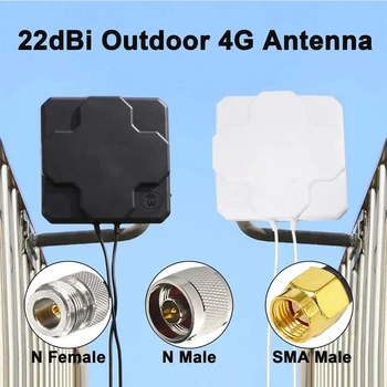 MIMO 4G LTE Exterior Antenne Cabo de 30CM Externa Dupla Polarização Painel de Antena Direcional de N Macho / Fêmea N / SMA Macho