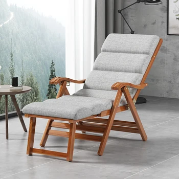 Deitado cadeira dobrável, pausa para almoço, varanda, casa de lazer, de estar e de dormir dupla finalidade cadeira de bambu legal