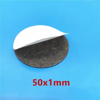 50x1 Rodada Magnético Frigorífico Adesivo de Ajuste de Vidro Cabochão de Ímã de Geladeira DIY Ímã de Geladeira Blackboard Autocolante 50mm x 1mm