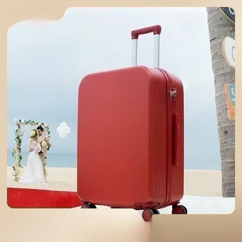 mala é forte, grossa e durável. O vermelho mala, o casamento, o dote mala e o caso de bagagem caixa de palavra-passe.