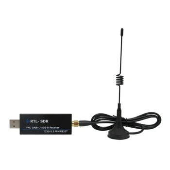 Grandes Faixas de Frequência Digital SDR Receptor USB Interfaces de 100Khz-1.7 Ghz Completo Bandas de Software Receptor de Rádio Durável, Fácil de Instalar