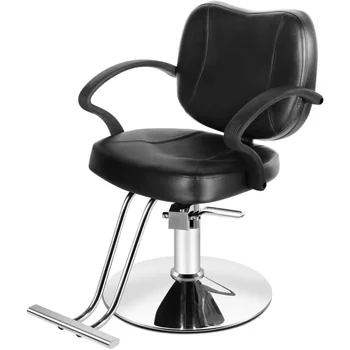 Cadeira de salão de Cabeleireiro Confortável Cadeira de Barbeiro Estilo China e Lavagem de Cadeira de Couro do PVC e da Bomba Hidráulica