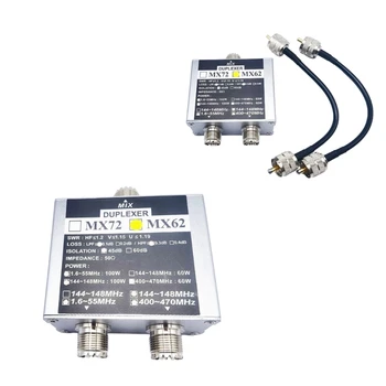 E9LB MX62 HF+UHF+VHF Presunto Antena Combinador de Recepção para FT857D FT911 ATAS-120A