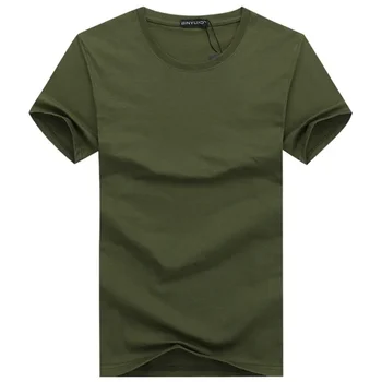 B8807 Simples de design criativo da linha de cor sólida algodão T-Shirts Homens Novos Chegada Estilo de Manga Curta t-shirt homem plus size