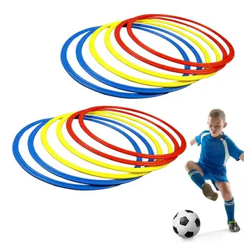 A velocidade de Formação de Anéis de Futebol infantil Agilidade Exercício Físico Círculos de Cores Brilhantes Esportes de Acessórios Para Tênis de Basquete