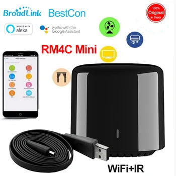 BroadLink BestCon RM4C Mini wi-Fi INFRAVERMELHO sem Fio Smart Home Universal controle Remoto, Casa Inteligente IOT Trabalho com a Inicial do Google Alexa