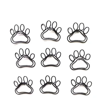 Gato Garra Clipe de Papel Especial em forma de Clip de Metal Cartoon Kawaii Pata Preto Animal Clipes de Papel Decorativo Clipe Bulldog Clipes