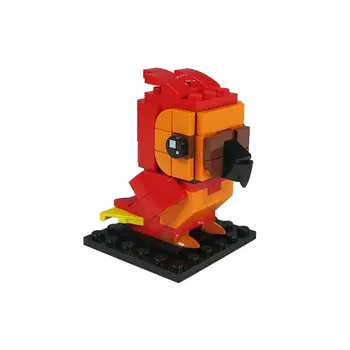 Pássaro vermelho no Filme, Modelo de 91 Peças-100% Compatível com a Construção de Brinquedos Conjunto de MOC Construir