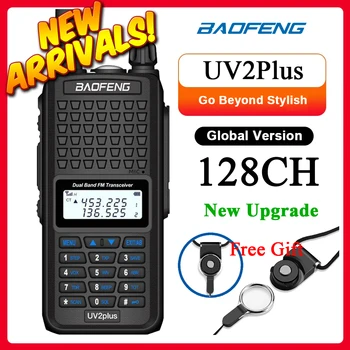 Baofeng UV2Plus Impermeável walkie-talkie de longo alcance de 30 km de presunto CB rádio transceptor de hf UHF VHF Duas Vias de Rádio de Baofeng UV-5R