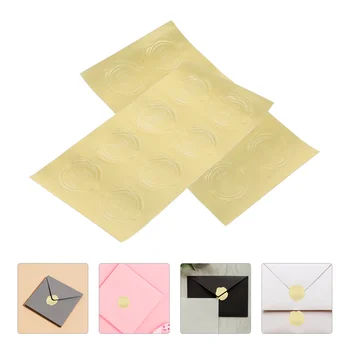 20 Folhas de Ouro de Decoração de Fogo Selo Adesivo de Casamento Etiquetas para os Envelopes etiquetas de Certificado de Etiquetas
