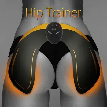Abdominal Massager EMS Quadris Treinador Inteligente Nádegas ABS Estimulador Elétrico Hip Estimulador Muscular Almofadas de Gel Bunda Elevador Patch