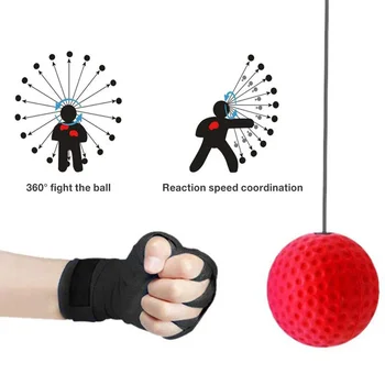 Bolas de Casa de Cabeça de Boxe-Equipamento montado Boxeo de Fitness saco de areia Soco Sanda Mão de Reação do Olho de Treinamento de Velocidade de Bola