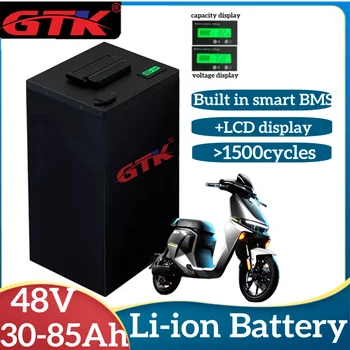 GTK Ebike Bateria de 48V 30Ah 35Ah 45Ah 55Ah 65Ah 75Ah 85Ah de Íon de Lítio para 2000WElectric Bicicleta Bicicleta Riquixá Motocicleta Triciclo