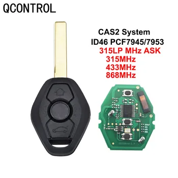 QCONTROL Carro Remoto Chave de DIY para o BMW CAS X3 X5 Z3 Z4 Z8 3/5/6/7 Série de cd, Entrada Sem chave Transmissor para CAS2 Sistema