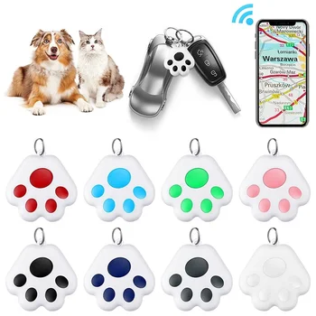 Smart Bluetooth Mini GPS Tracker Gato Cão Anti-Lost Tag Localizador de Animais de estimação Artigos Carteira, Colar de Rastreamento de Acessórios com o Dispositivo